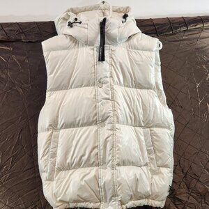 Super World Super Puff Vest Womens Size Medium White